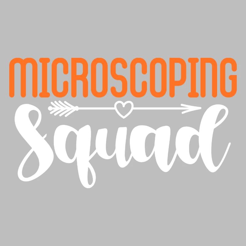 Escouade de microscopiation Conception pour un passionné de science