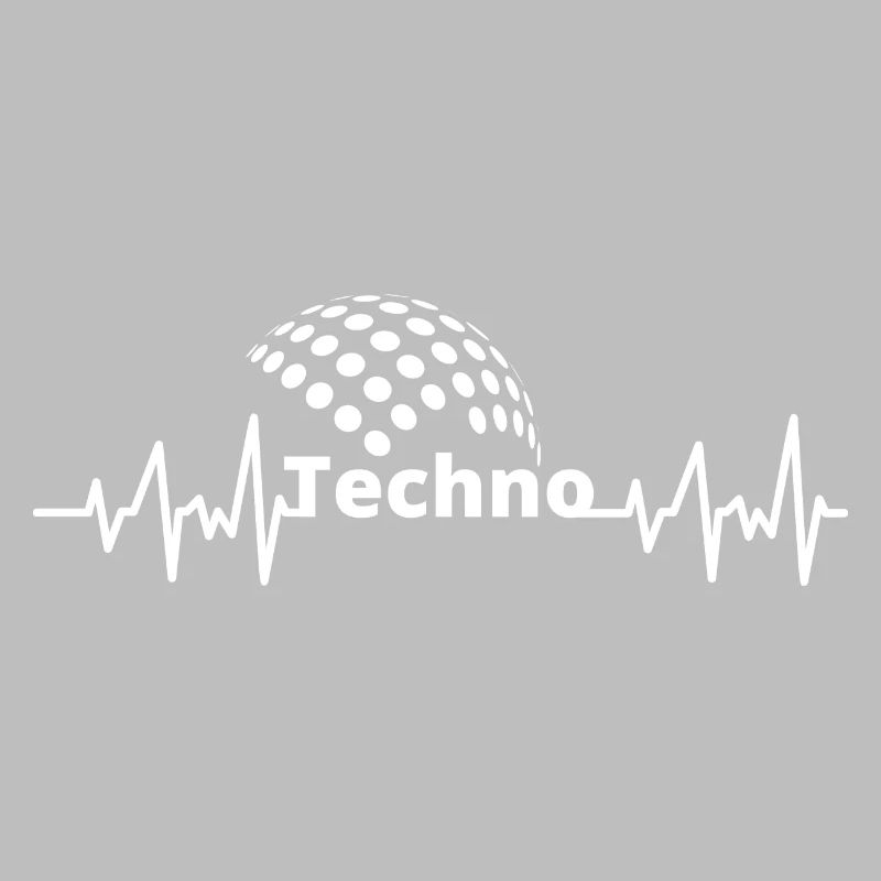 Techno Beat Heart ECG J’adore techno
