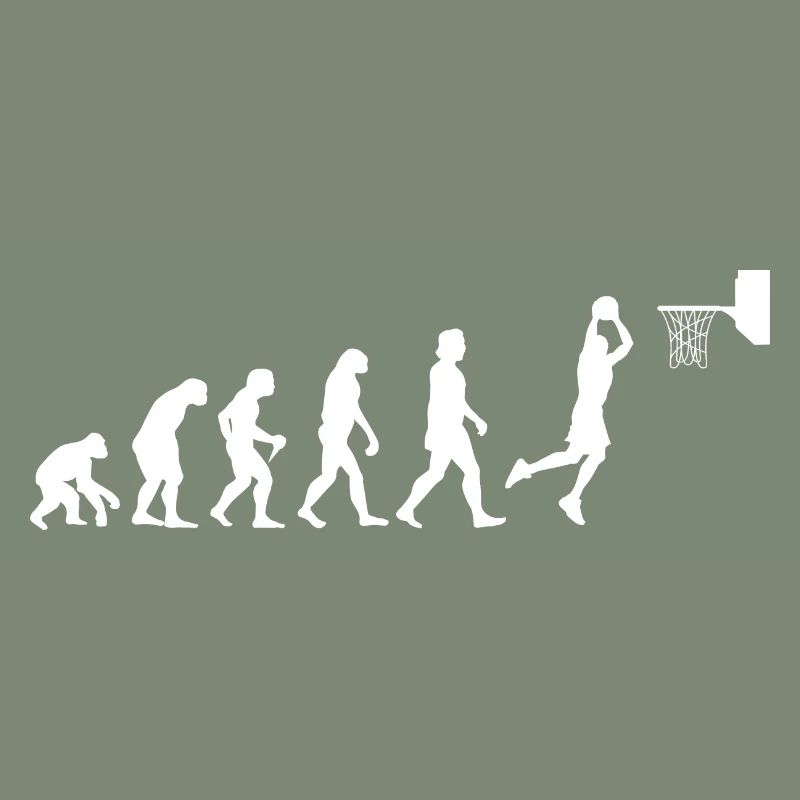 Basketball Evolution Dunk Dunking Gift Idea