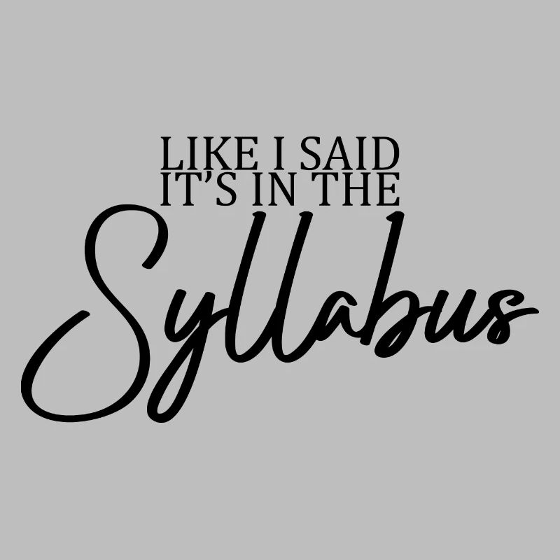Comme je l’ai dit, c’est dans le syllabus 2