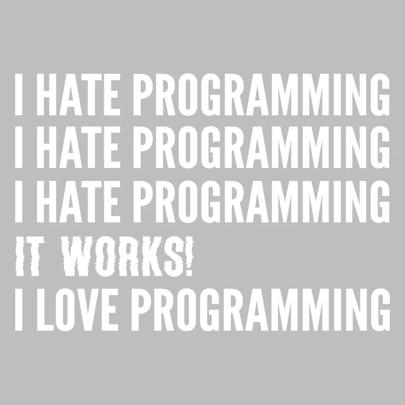 Ich hasse die Programmierung. Softwareentwickler G