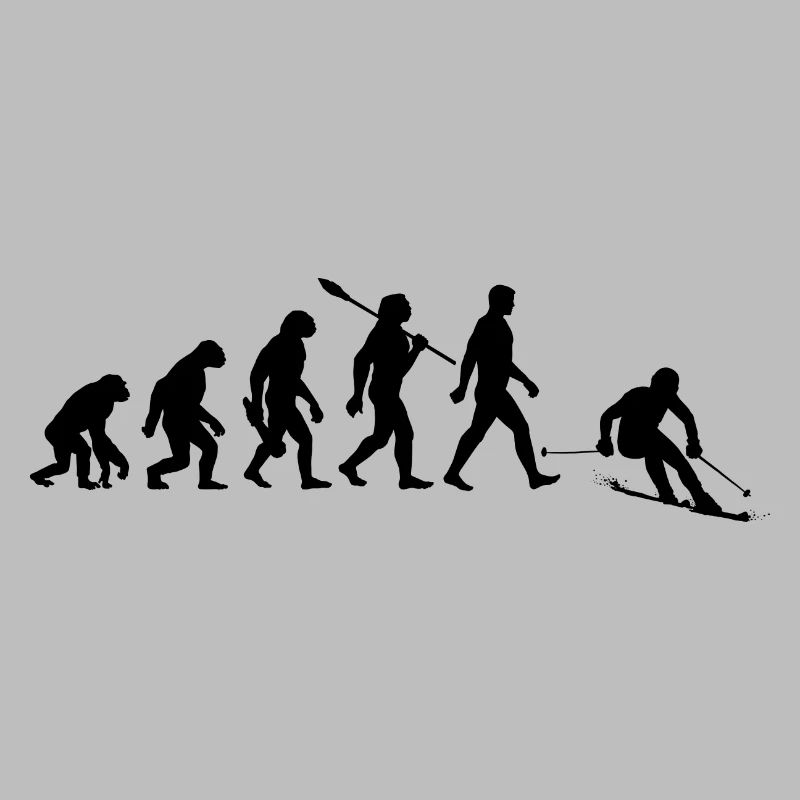 Evolution Ski Skifahrer