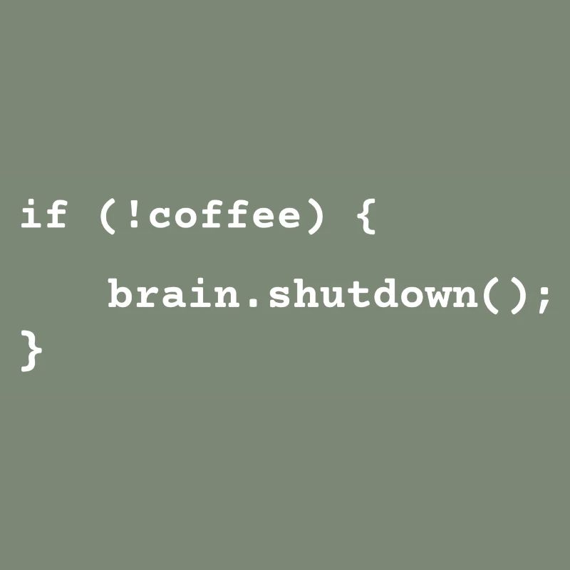 Code Coffee Crisis Funny Programmer Humor Gift