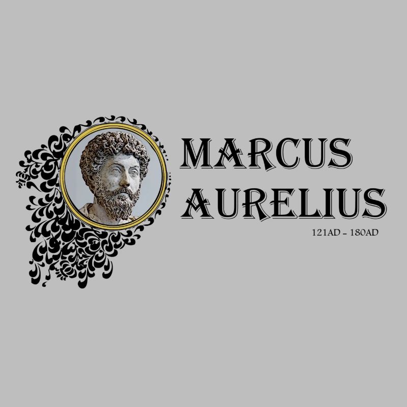 Marcus Aurelius Framed (texte noir)