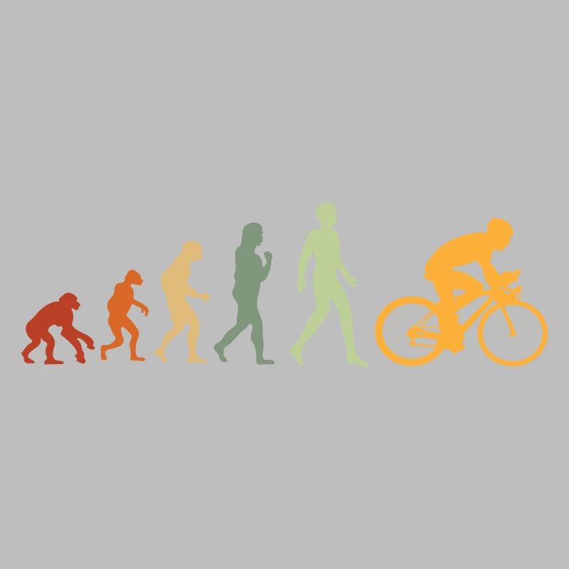 Évolution Cycliste Cadeau Pour Cycliste Vélo VTT