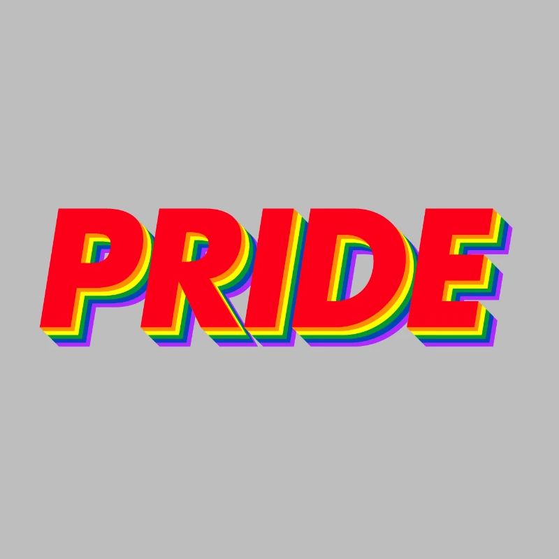 Couleurs arc-en-ciel Pride 3D