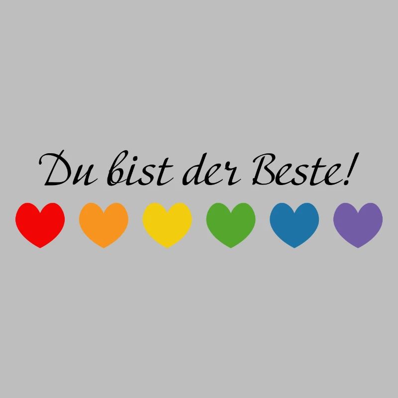 Regenbogenherzchen du bist der Beste