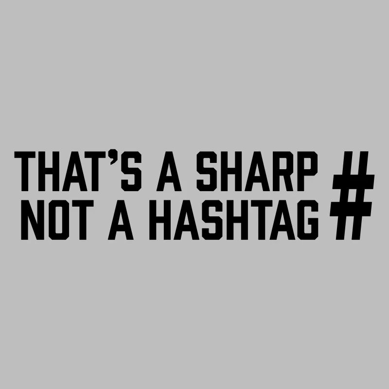 Sharp vs Hashtag