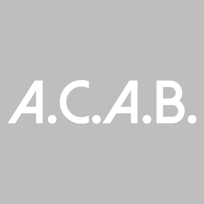 acab all cops are bastards Sort Texte Texte