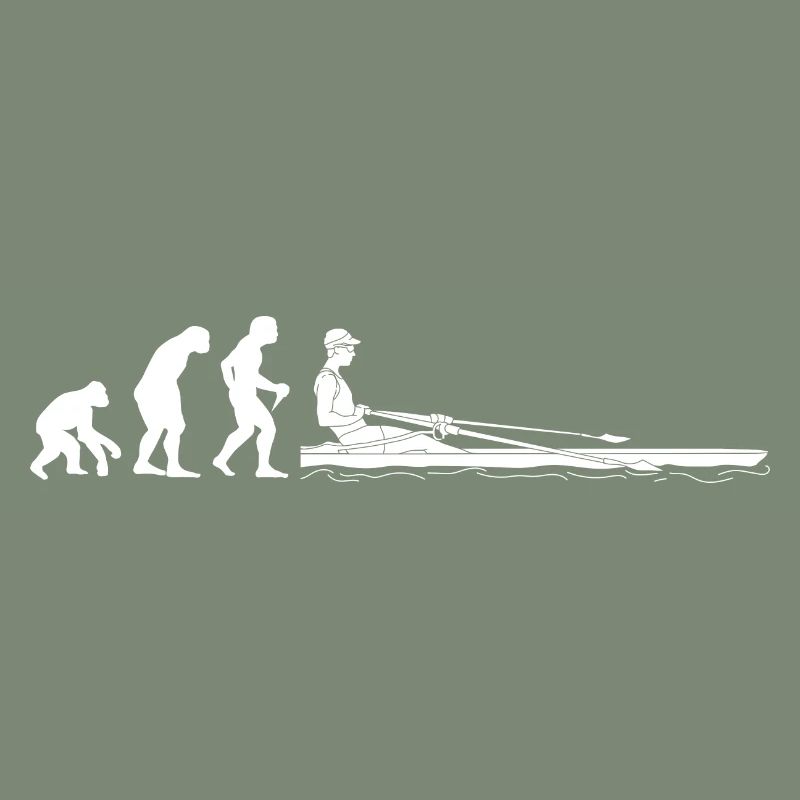 Evolution Ruderer Entwicklung eines Rudern