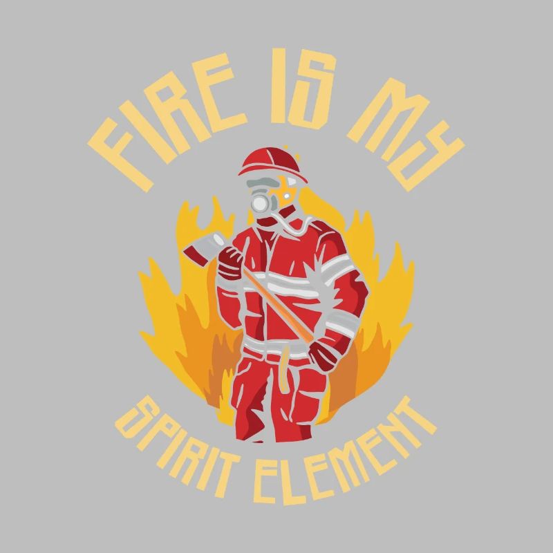 Élément de feu Pompier Pompier