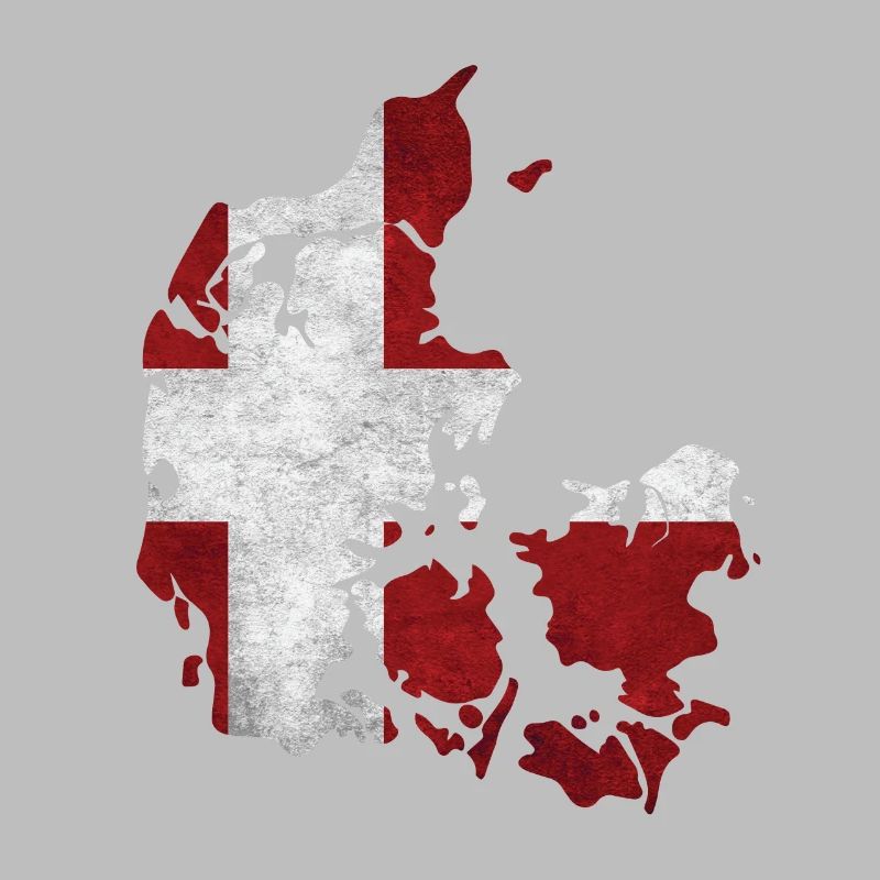 Danemark - frontière dans le drapeau national