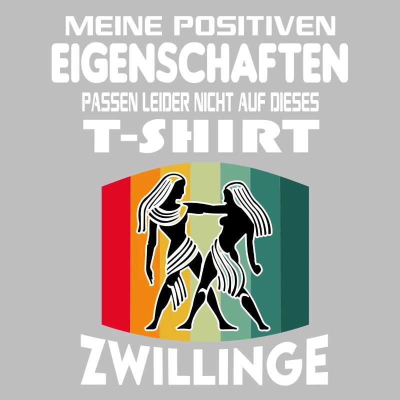 Geburtstag Sternzeichen Retro Zwillinge
