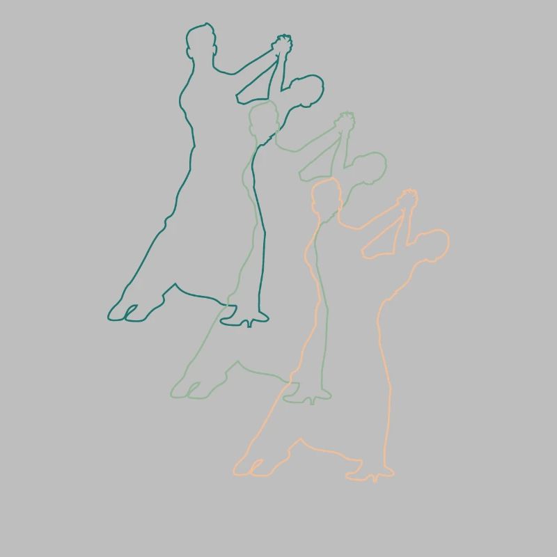 Dancing couples: elegance and synchronicity