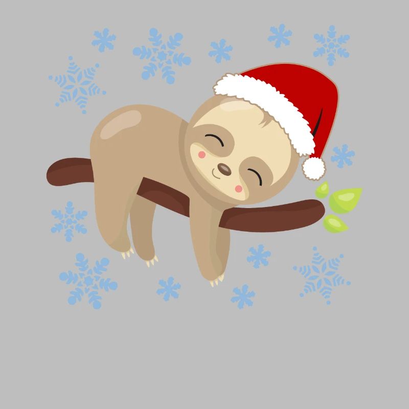 Sloth Christmas Nap Cozy Holidays