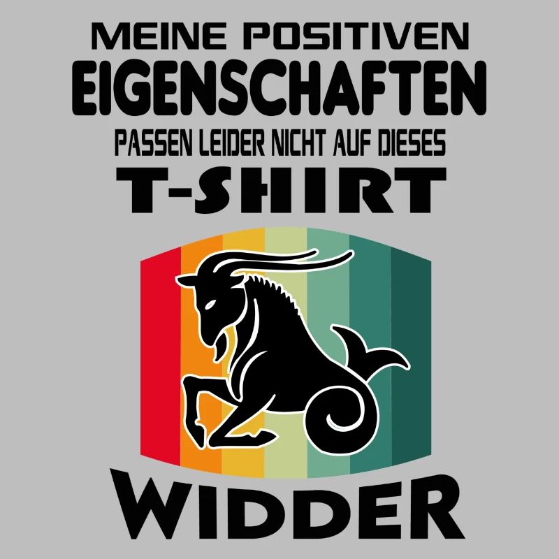 Geburtstag Sternzeichen Retro Widder