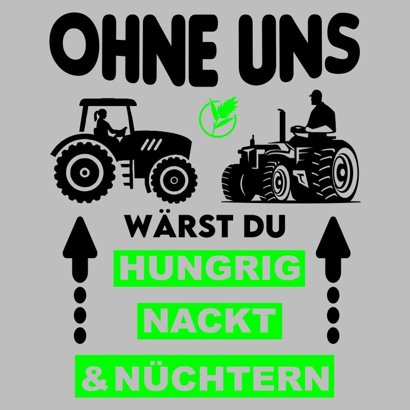 Bauer Hungrig Nackt Nüchtern Protest