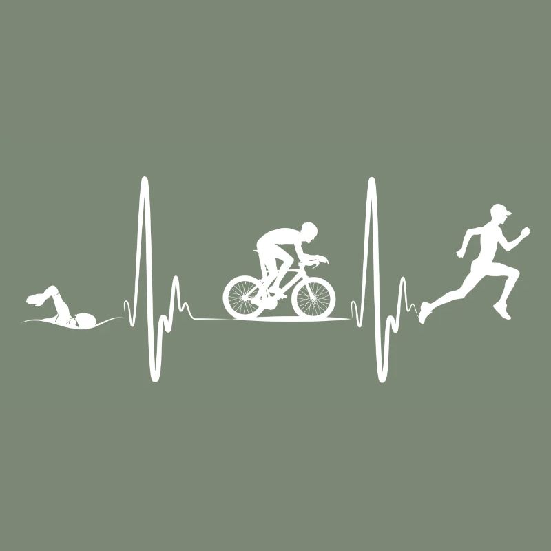 Triathlon Tshirt Gift Evolution Men