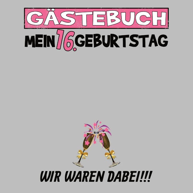 16. Geburtstag Mädchen & Junge Gästebuch