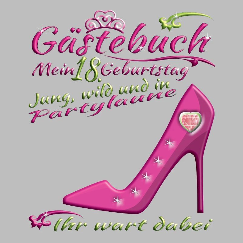 18. Geburtstag Mädchen & Junge Gästebuch