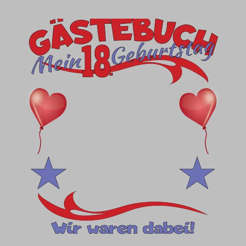 18. Geburtstag Mädchen & Junge Gästebuch