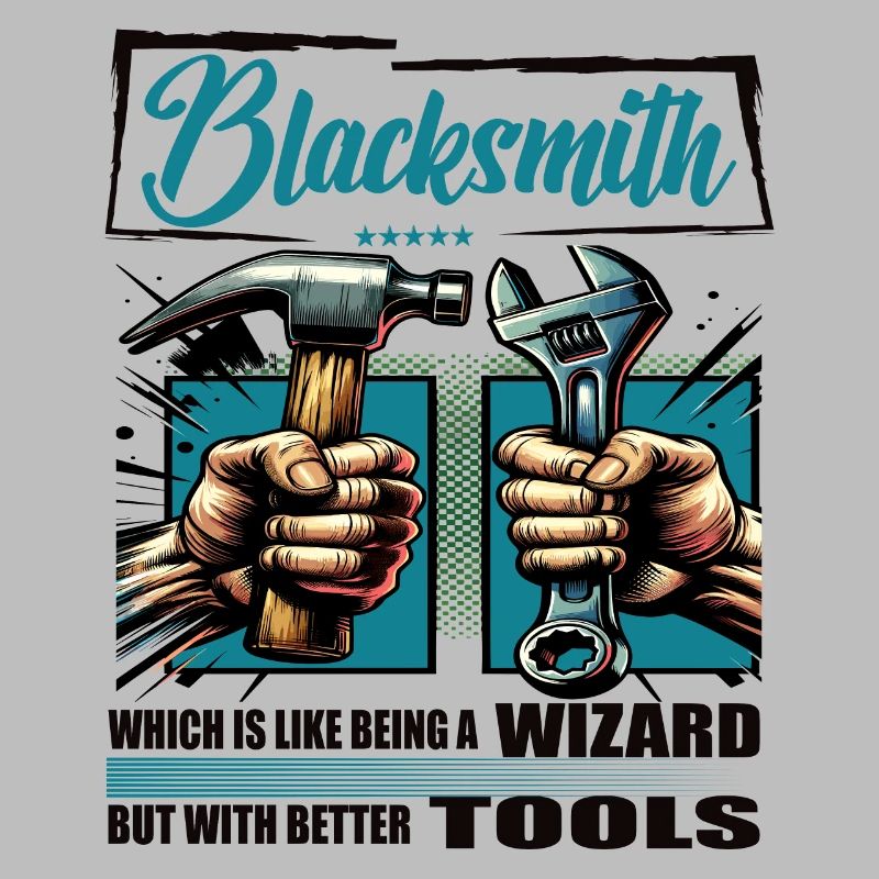 Blacksmith Beruf Spruch Arbeiter