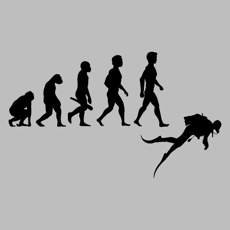 Diver diving diver diving underwater evolution