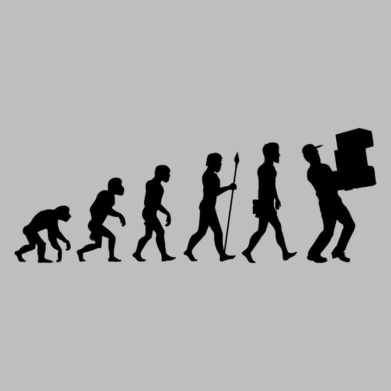Evolution package delivery t-shirt postman gift