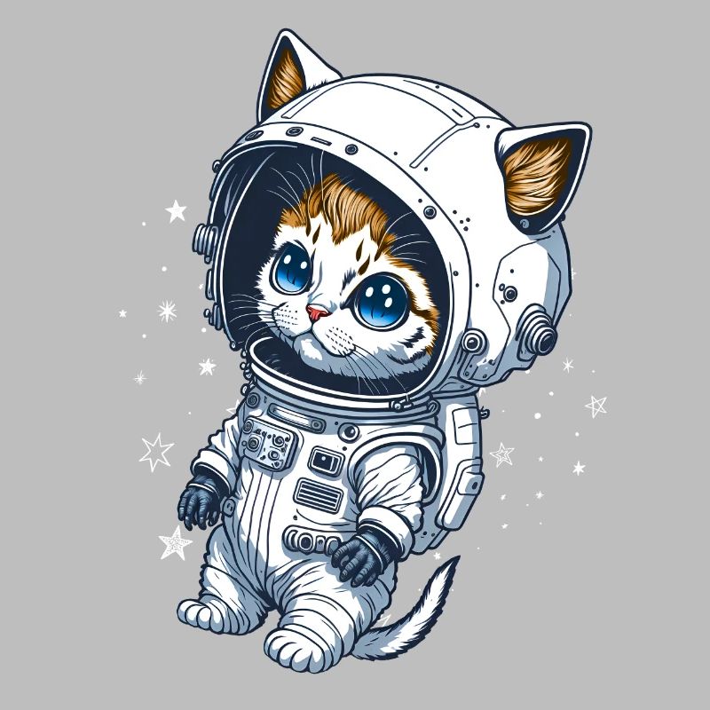 Bébé chat dans l’espace