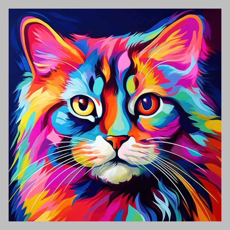 Katze, katzenmotiv, bunt, geschenk, geschenkideen