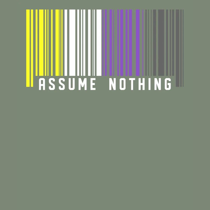 Nonbinary | Nichtbinärer Stolz Barcode Flagge