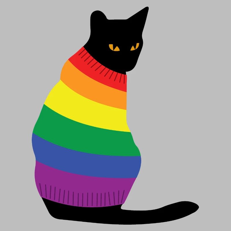 chat arc-en-ciel