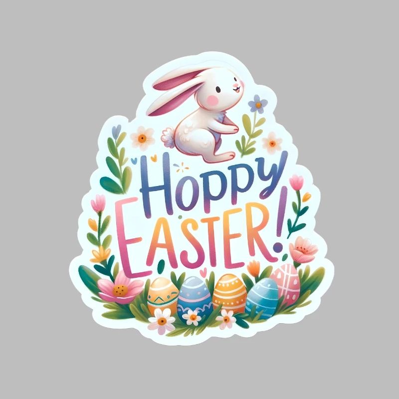 Hoppy Easter Colorful Easter Greetings