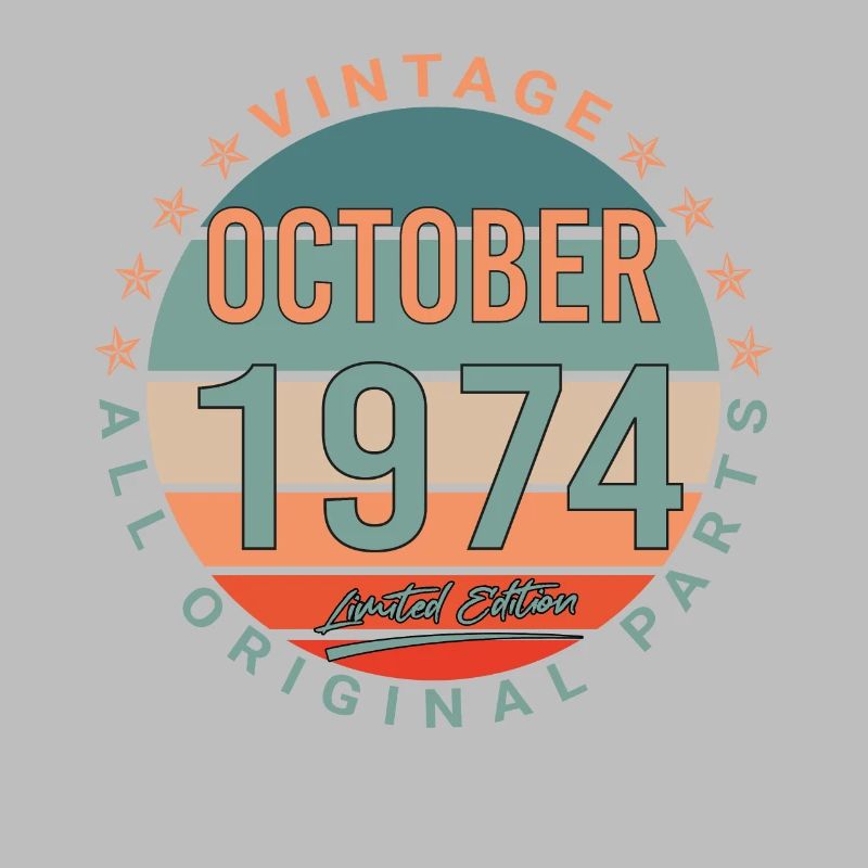 Oktober 1974 Retro Geschenkidee