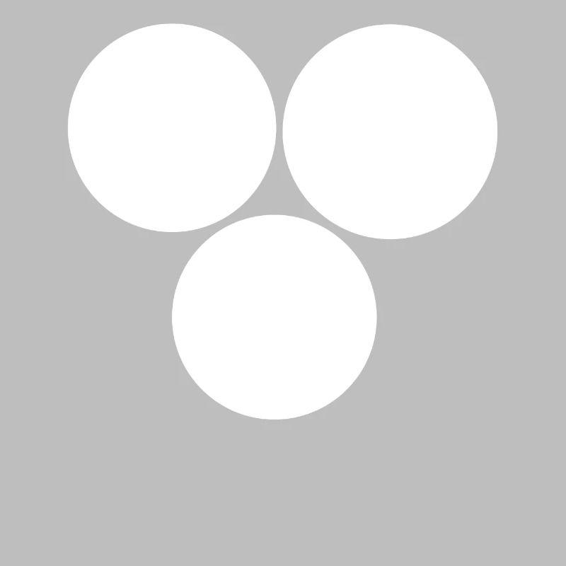 Three circles White
