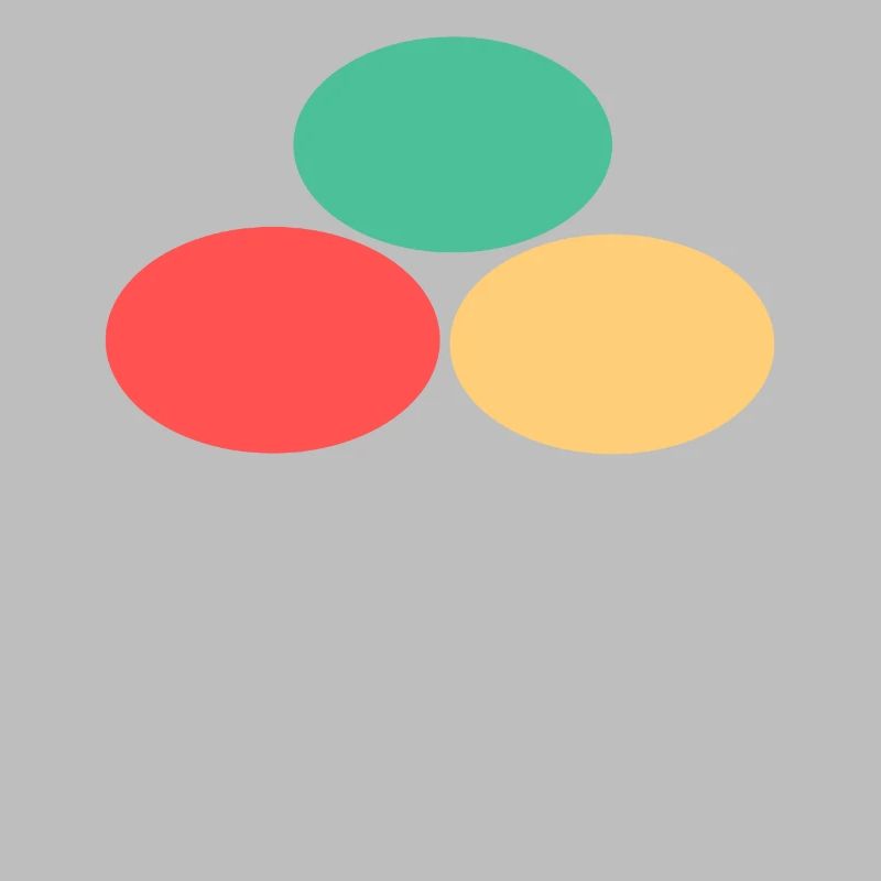 Trois points- Vert- Rouge- Jaune