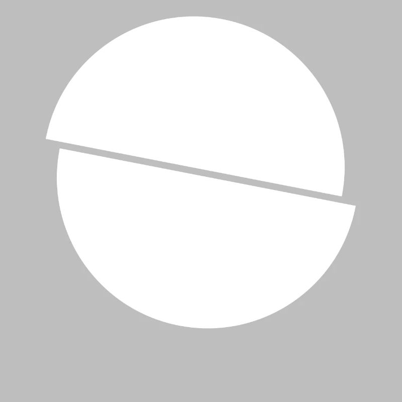 Demi-cercles blancs Design