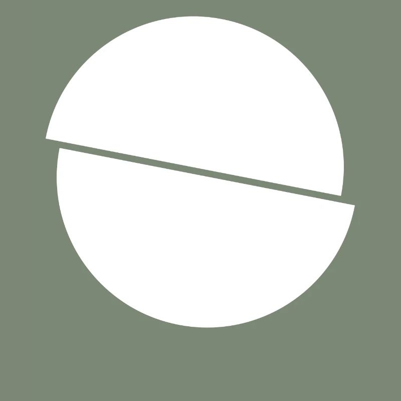 Half Circles White Design