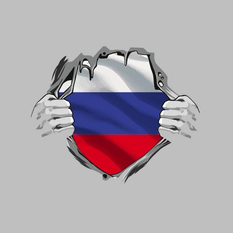 Dévoilement du drapeau russe
