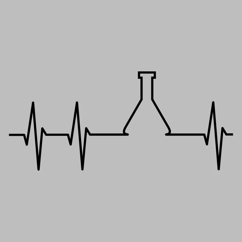 ECG and Erlenmeyer flask