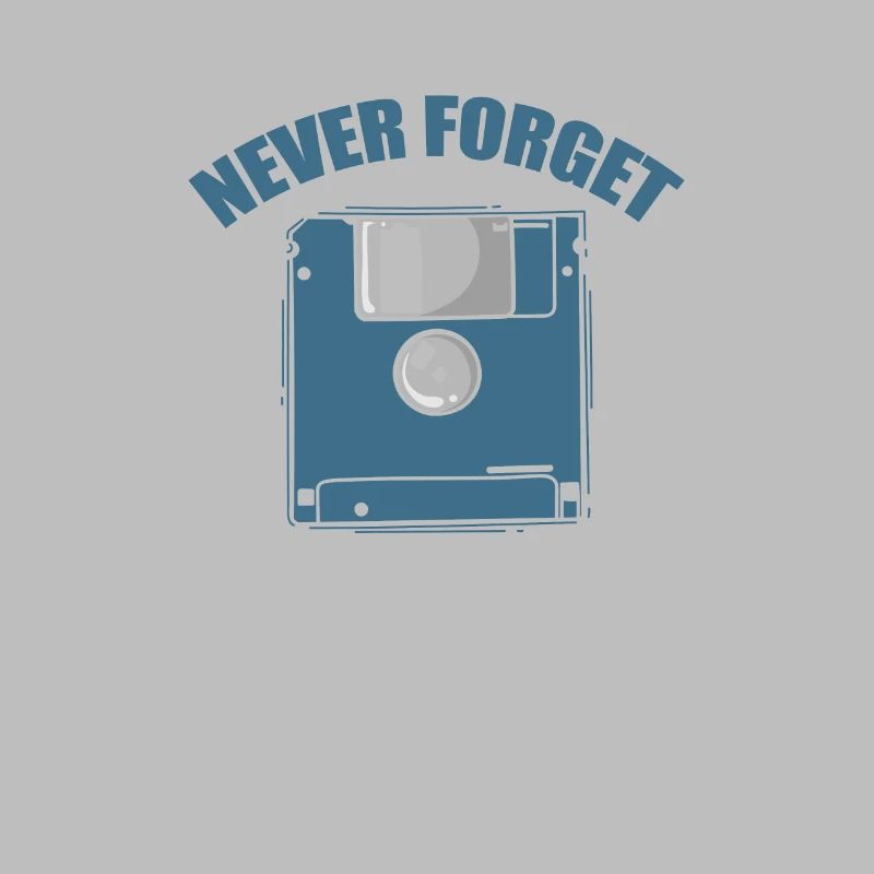 Never Forget Floppy Disk Retro Memory Module