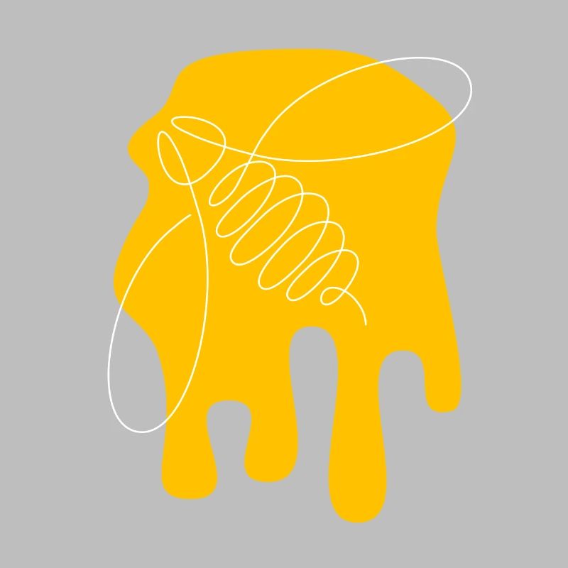 Be nice - Bee - abstrait - Art graphique