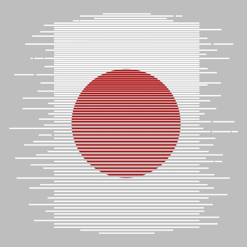 Drapeau du Japon utilisé Look Nihon drapeau japonais