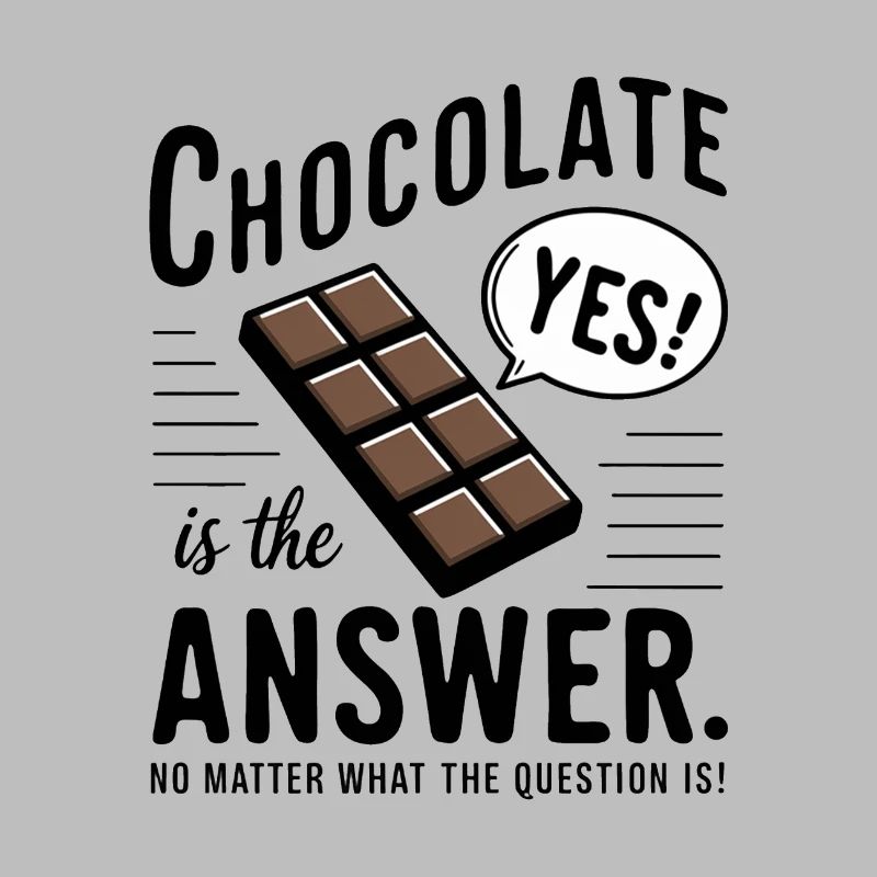 Le chocolat est la réponse. Peu importe la question