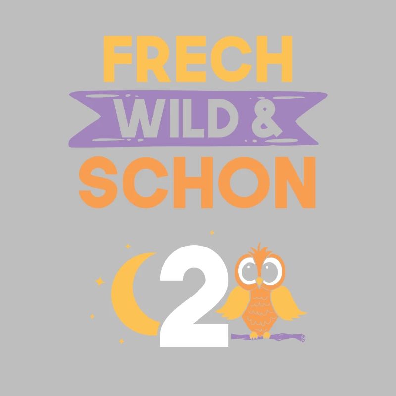 2 Jahre Geburtstag Junge Mädchen Eule