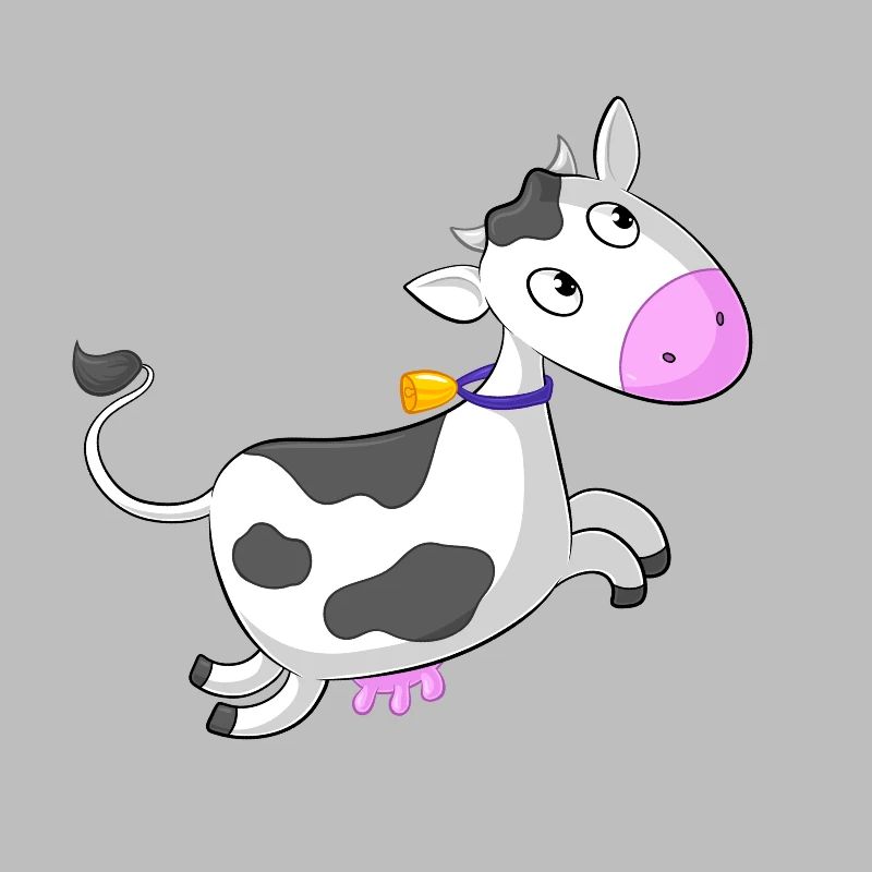 Galloping comique de vache