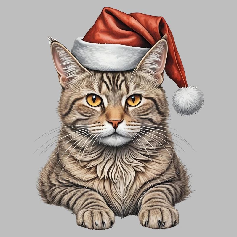 Chat de Noël mignon