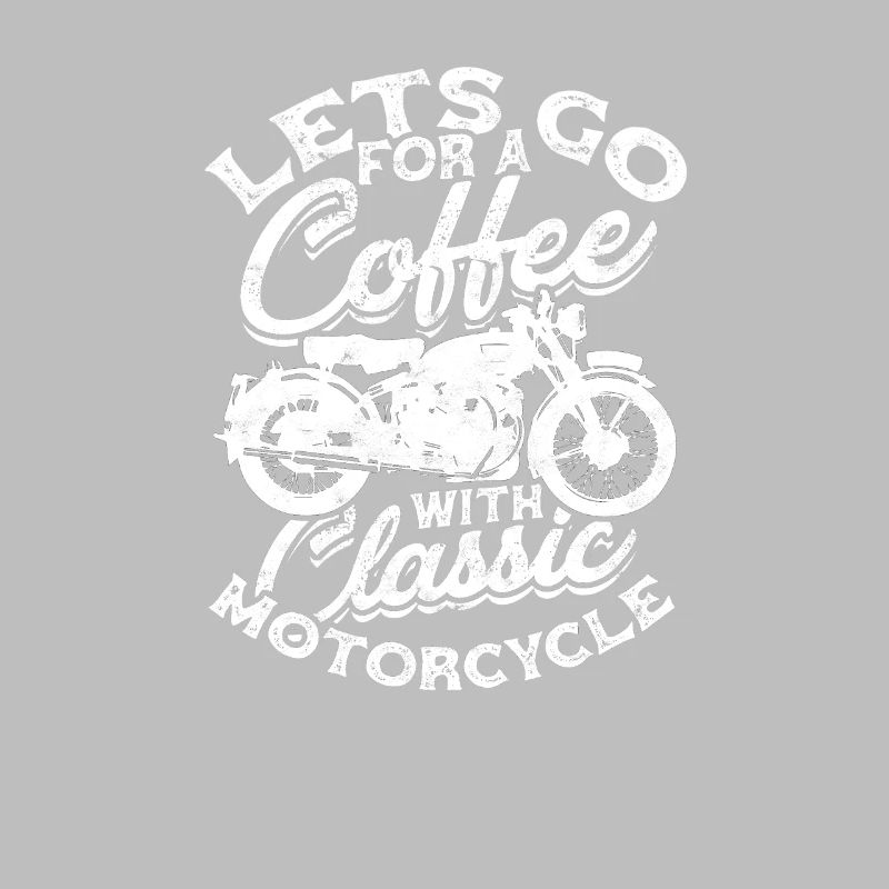 Auf einen Kaffee mit klassischem Motorrad -