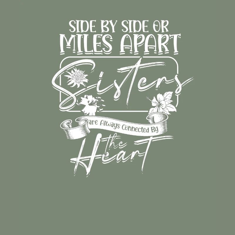 Seite an Seite oder meilenweit voneinander entfernt Schwestern sind immer