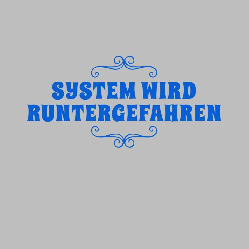 System wird heruntergefahren